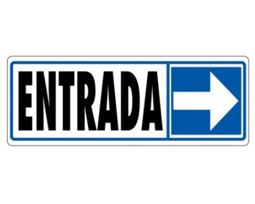 SEÑAL "ENTRADA (DERECHA)" 175X65 PVC GRIS ARCHIVO 2000 6177-09 GS (Espera 4 dias)